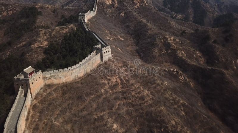 4k εναέριο βίντεο του Σινικού Τείχους Jinshanling