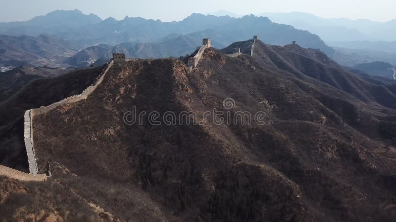 4k εναέριο βίντεο του Σινικού Τείχους Jinshanling