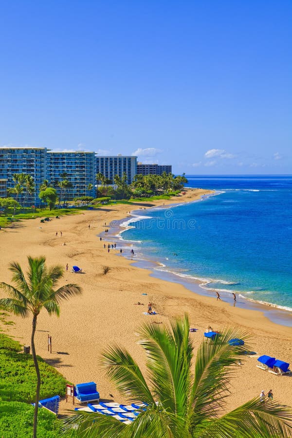 Kaanapali beach, maui stock photo. Image of coast, kaanapali - 11784208