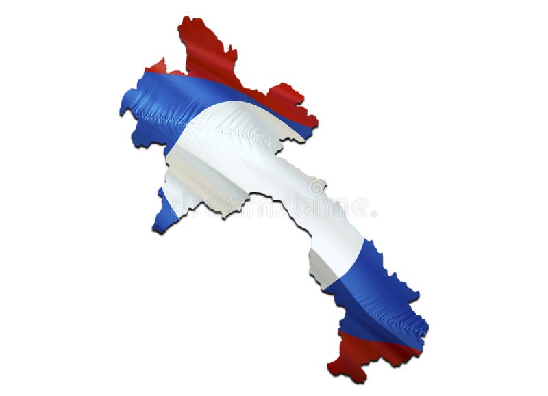 Kaart op Laos die Vlag golven 3D het teruggeven Laos kaart en golvende vlag op de kaart van Azië Het nationale symbool van Laos D royalty-vrije illustratie Kaart op Laos die Vlag golven 3D het teruggeven Laos kaart en golvende vlag op de kaart van Azië Het nationale symbool van Laos D royalty-vrije illustratie