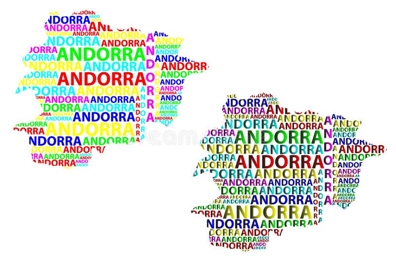 Kaart van Andorra - vectorillustratie royalty-vrije illustratie Kaart van Andorra - vectorillustratie royalty-vrije illustratie