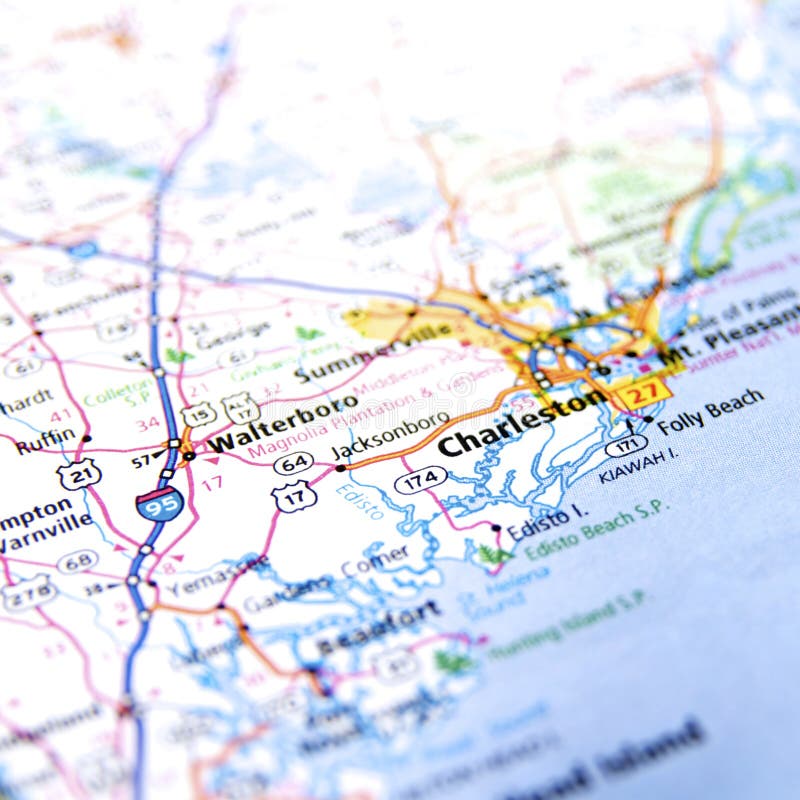 Kaart van Charleston