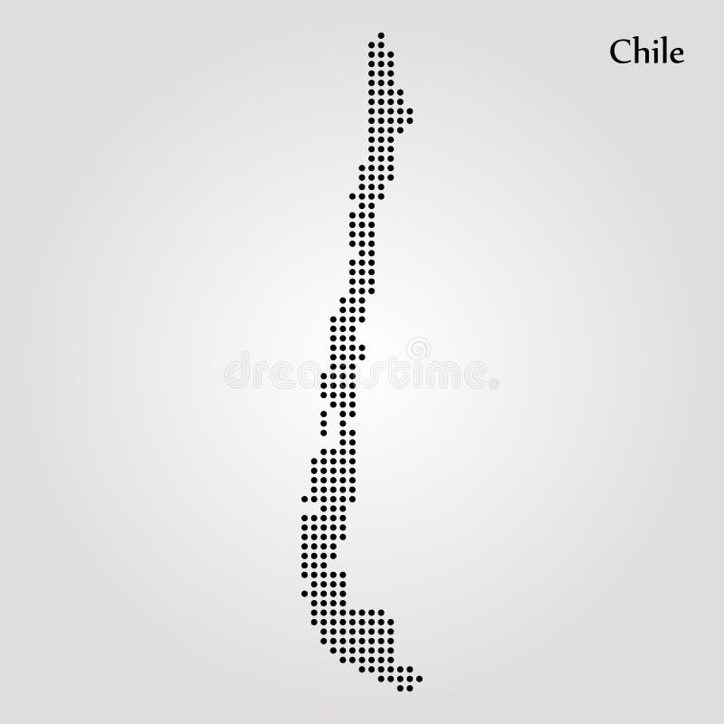 Kaart van Chili Vector illustratie De kaart van de wereld stock illustratie Kaart van Chili Vector illustratie De kaart van de wereld stock illustratie