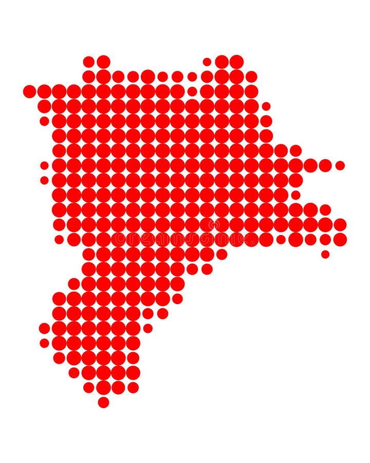 Kaart van Luzerne vector illustratie. Illustration of achtergrond