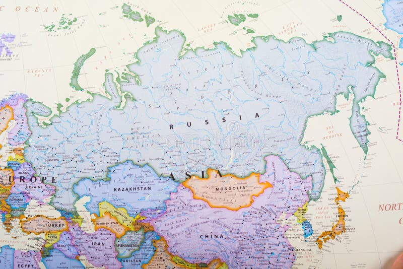 Map of Russia. Russia, the worldâ€™s largest nation, borders European and Asian countries as well as the Pacific and Arctic oceans. Its landscape ranges from tundra and forests to subtropical beaches. Itâ€™s famous for Moscow`s Bolshoi and St. Petersburg`s Mariinsky ballet companies. Map of Russia. Russia, the worldâ€™s largest nation, borders European and Asian countries as well as the Pacific and Arctic oceans. Its landscape ranges from tundra and forests to subtropical beaches. Itâ€™s famous for Moscow`s Bolshoi and St. Petersburg`s Mariinsky ballet companies.