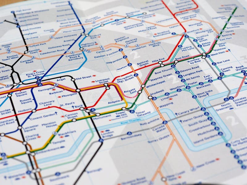 Kaartdetail Met Selectieve Nadruk Redactionele Afbeelding Image of