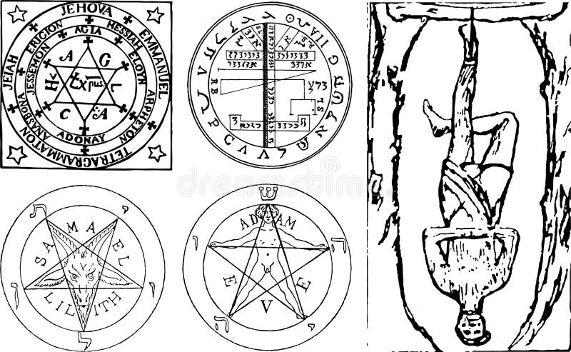 Kabbalistic sigil royalty free illustration Kabbalistic sigil royalty free illustration