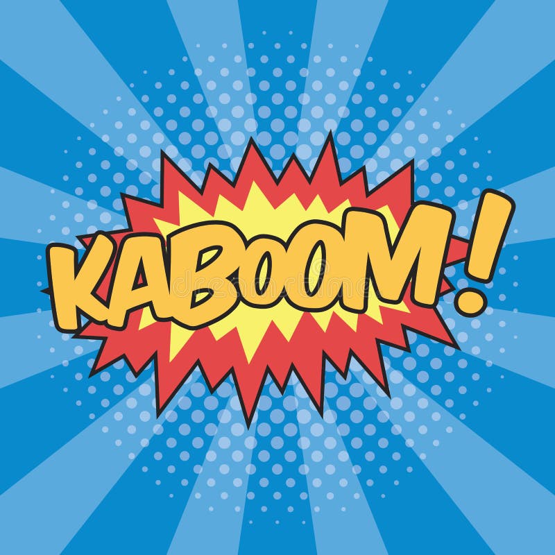 KABOOM ! Effet sonore de mots illustration de vecteur KABOOM ! Effet sonore de mots illustration de vecteur