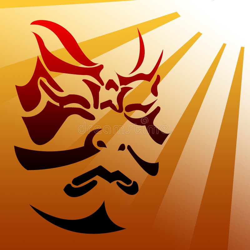 KABUKI royalty illustrazione gratis KABUKI royalty illustrazione gratis