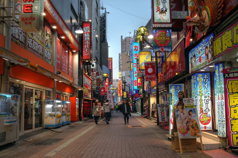 Kabukicho Street in Shinjuku, Tokyo, Japan