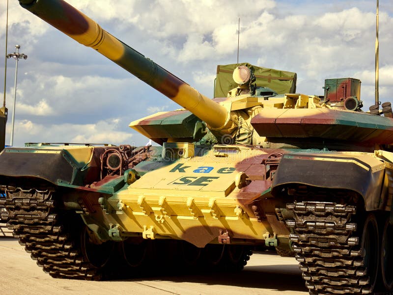 Astana, Kazakhstan - May 25, 2018: T-72KAE MBT upgrade package solution for Kazakhstan Armed Forces by Semey Engineering and Kazakhstan Aselsan EngineeringKAE at KADEX exhibition. Astana, Kazakhstan - May 25, 2018: T-72KAE MBT upgrade package solution for Kazakhstan Armed Forces by Semey Engineering and Kazakhstan Aselsan EngineeringKAE at KADEX exhibition