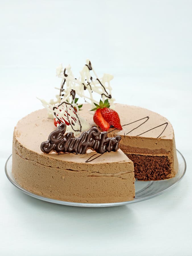 KAFFE & CHOCO-KAKA royaltyfria bilder