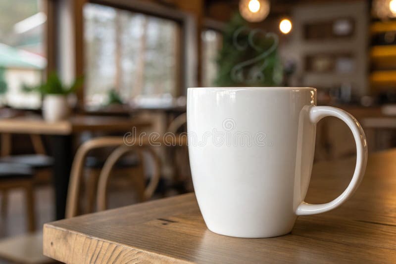 Kaffe som charmerar vit mug för Mokup genererad av ai vektor illustrationer