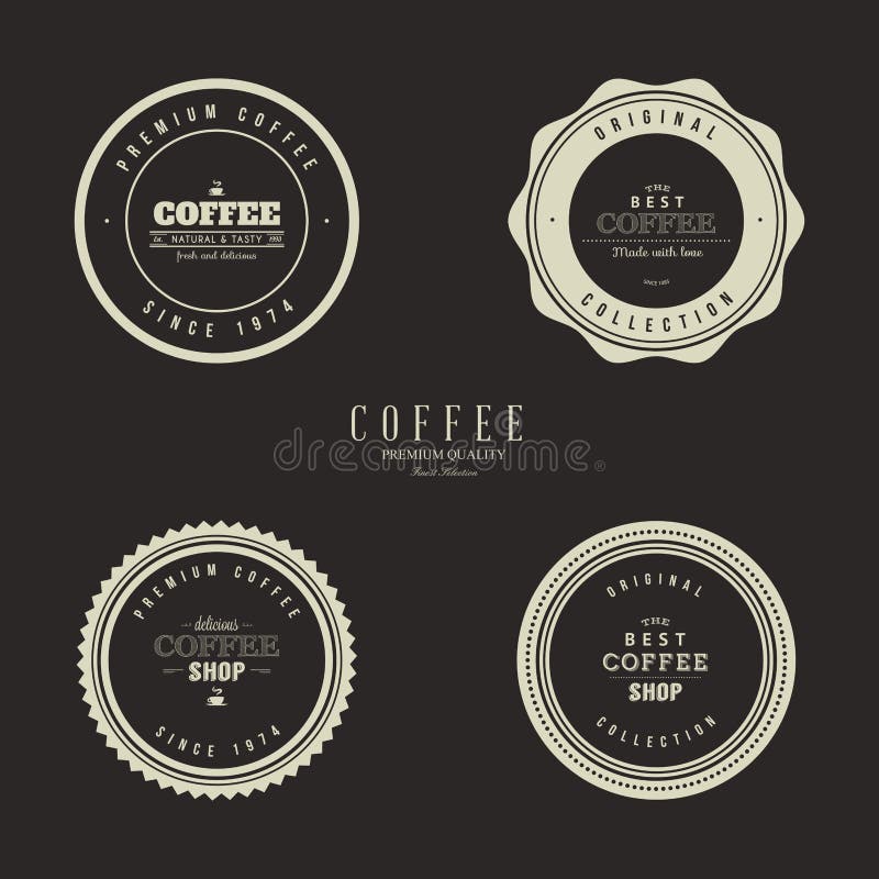Kaffee-Aufkleber