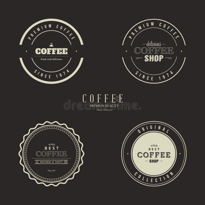 Kaffee-Aufkleber