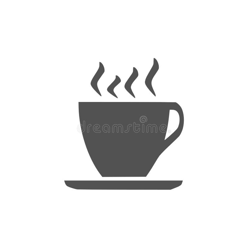Kaffee- und Teeschalenikone, singen, Illustration lizenzfreie abbildung Kaffee- und Teeschalenikone, singen, Illustration lizenzfreie abbildung
