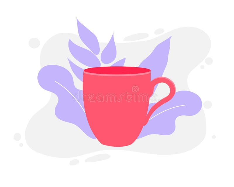Kaffeetasse-Vektorillustration lokalisiert auf Hintergrund stock abbildung Kaffeetasse-Vektorillustration lokalisiert auf Hintergrund stock abbildung