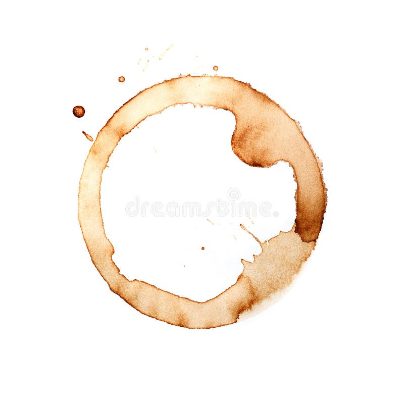 Kaffeetasseringe auf einem weißen Hintergrund lizenzfreie stockbilder Kaffeetasseringe auf einem weißen Hintergrund lizenzfreie stockbilder