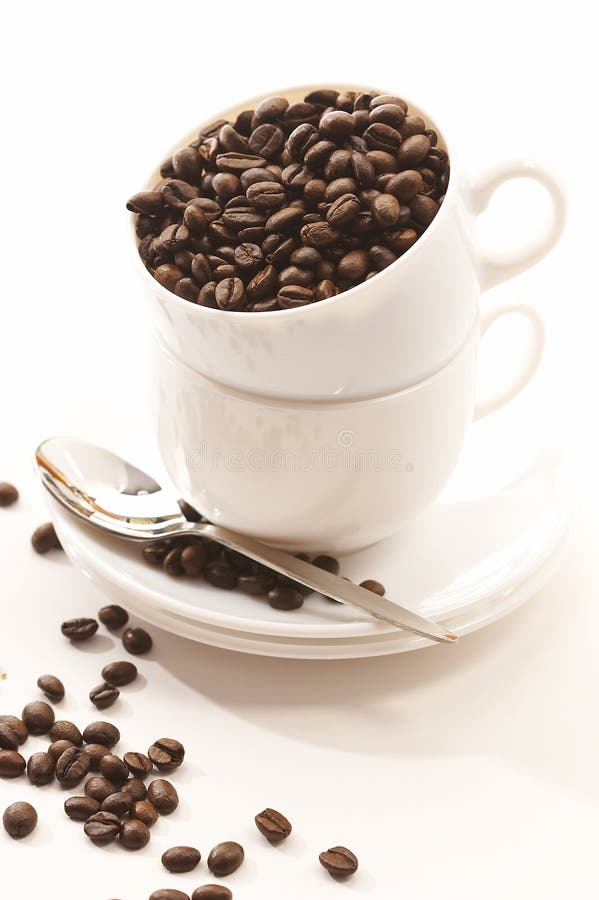 Download Kaffekorn arkivfoto. Bild av morgon, cappuccino, full, anstrykning - 988848