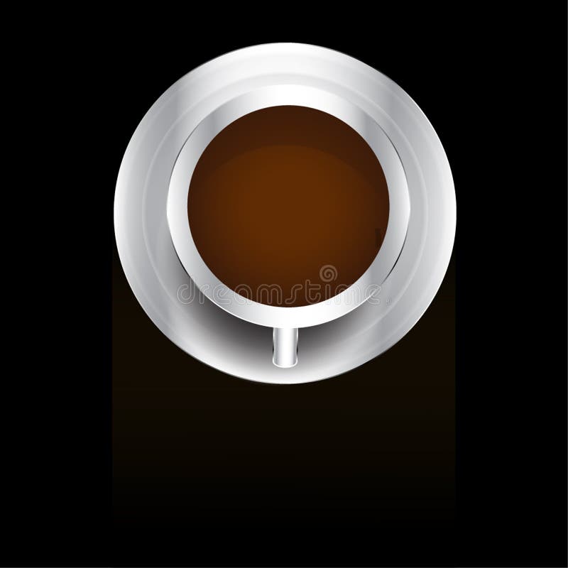 Kaffekupens realistiska stil, vektorillustration vektor illustrationer Kaffekupens realistiska stil, vektorillustration vektor illustrationer