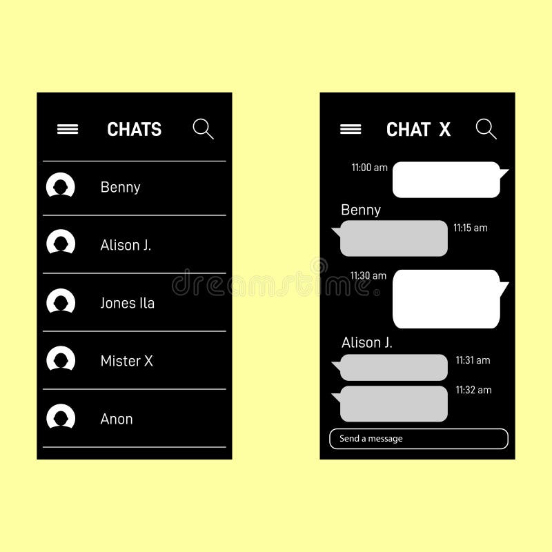 Kakao talk messenger coreean royalty free illustration