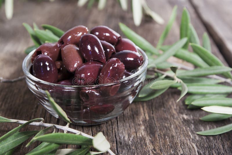 Kalamata oliv royaltyfri bild