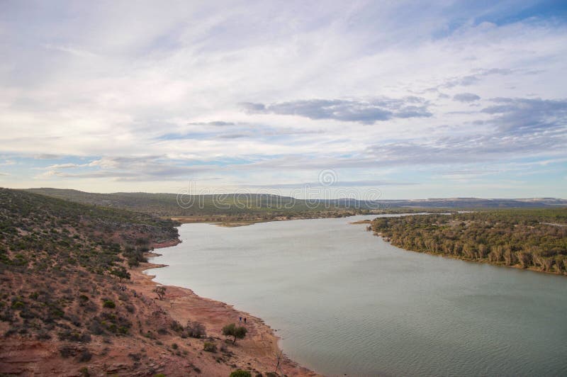 Kalbarri : Rivière de négligence de Murchison image stock Kalbarri : Rivière de négligence de Murchison image stock