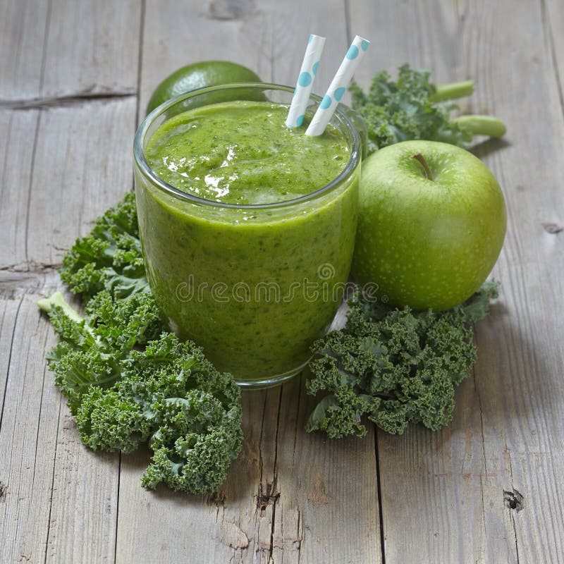 Kale green smoothie stock photo. Image of healthy, kale 60717088