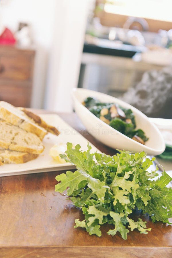 Kale in kitchen stock image. Image of ingredient, kale 34150479