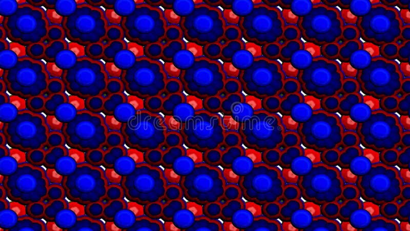 Kaleidoscope consists of geometric objects blinking in different colors. royalty free illustration