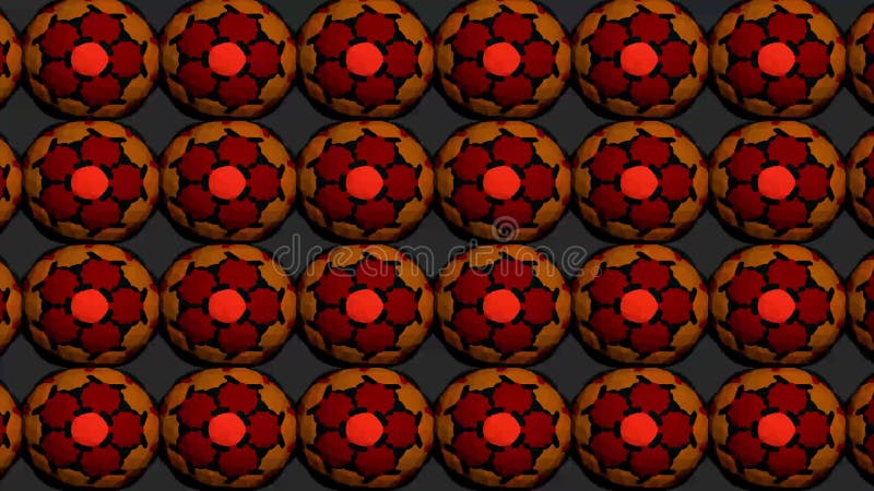 Kaleidoscope consists of geometric objects blinking in different colors. stock illustration