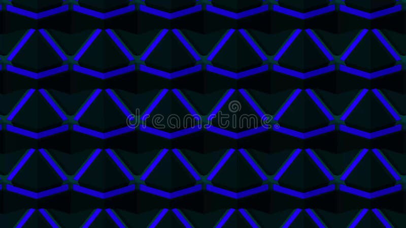 Kaleidoscope consists of geometric objects blinking in different colors. royalty free illustration