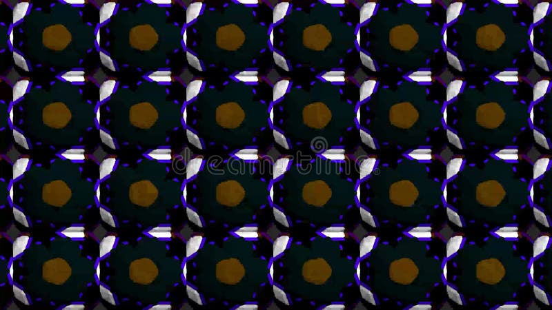 Kaleidoscope consists of geometric objects blinking in different colors. royalty free illustration