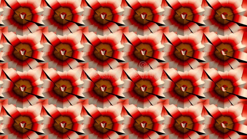 Kaleidoscope consists of geometric objects blinking in different colors. royalty free illustration