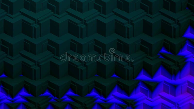 Kaleidoscope consists of geometric objects blinking in different colors. vector illustration
