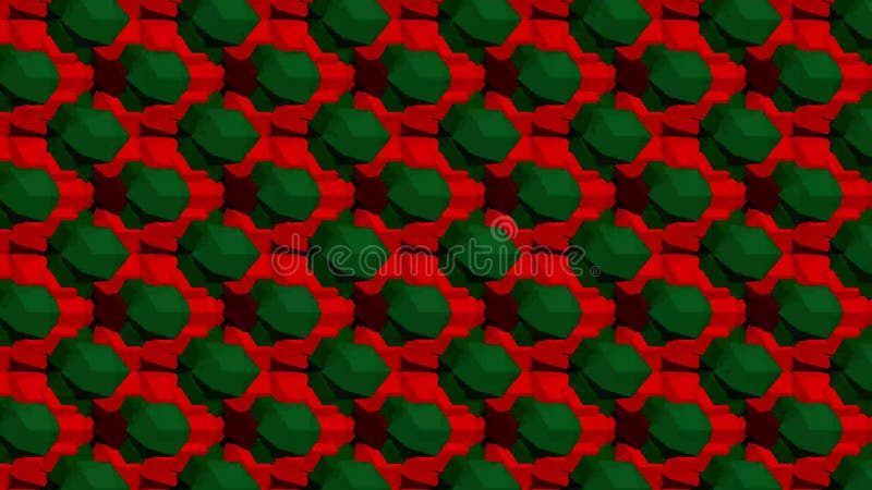 Kaleidoscope consists of geometric objects blinking in different colors. vector illustration