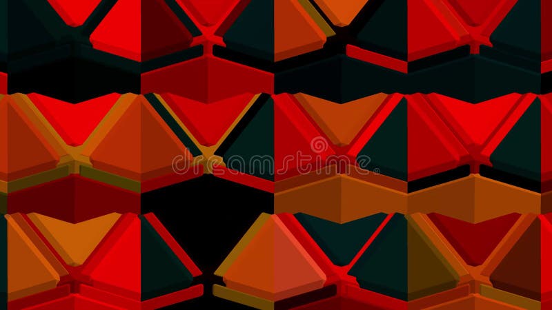 Kaleidoscope consists of geometric objects blinking in different colors. royalty free illustration