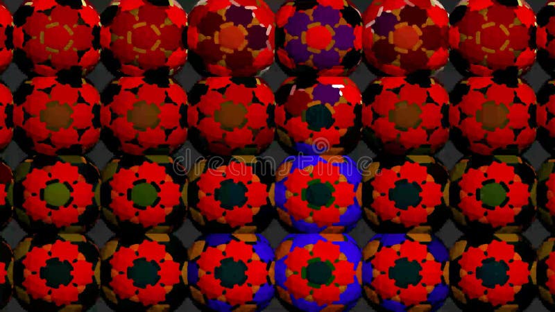 Kaleidoscope consists of geometric objects blinking in different colors. vector illustration