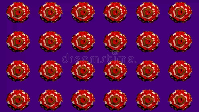 Kaleidoscope consists of geometric objects blinking in different colors. royalty free illustration