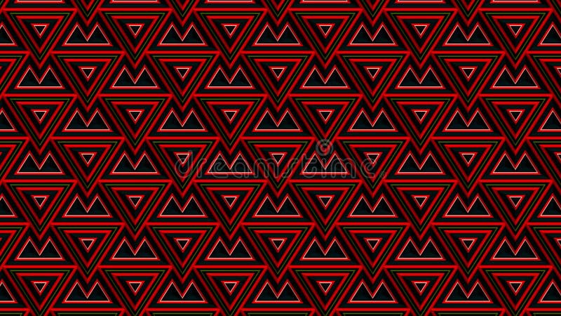 Kaleidoscope consists of geometric objects blinking in different colors. stock illustration