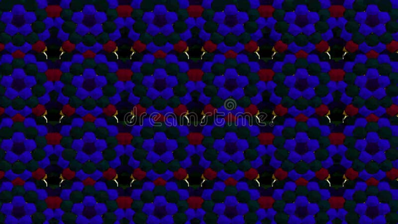 Kaleidoscope consists of geometric objects blinking in different colors. royalty free illustration