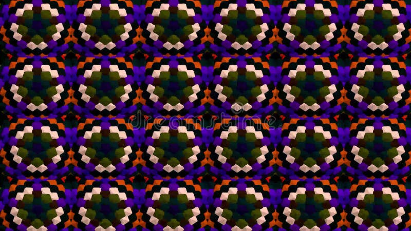 Kaleidoscope consists of geometric objects blinking in different colors. royalty free illustration