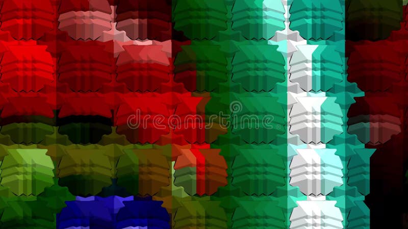 Kaleidoscope consists of geometric shapes blinking in different colors. royalty free illustration