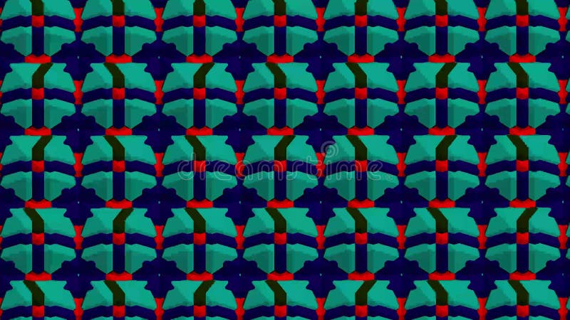 Kaleidoscope consists of geometric shapes blinking in different colors. vector illustration