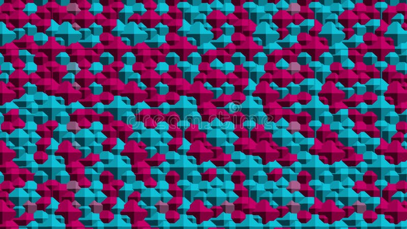 Kaleidoscope consists of geometric shapes blinking in different colors. vector illustration