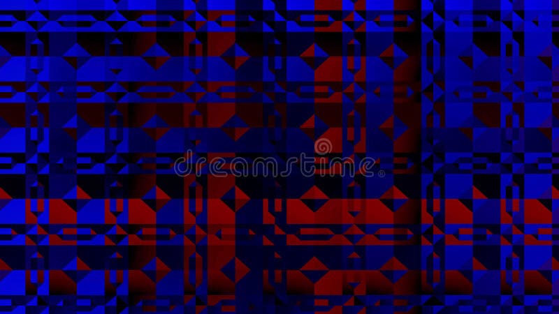 Kaleidoscope consists of geometric shapes blinking in different colors. royalty free illustration