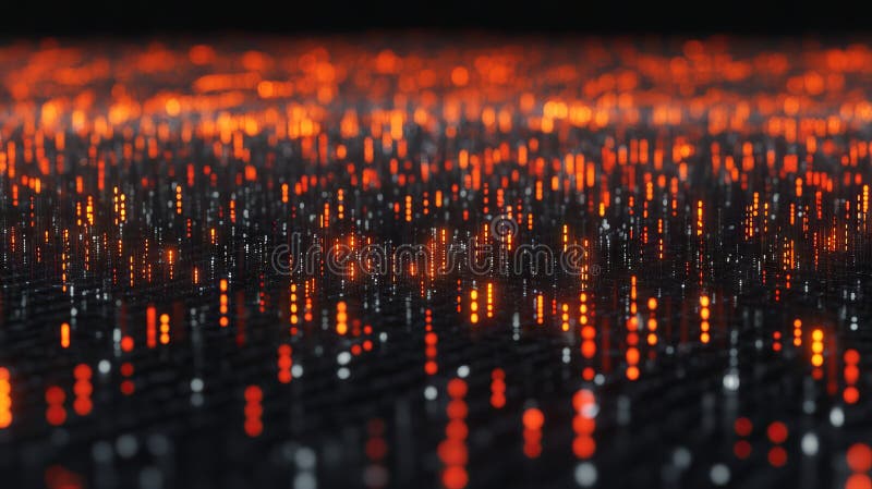 A kaleidoscopic, abstract representation of a computer screen featuring a vast array of numbers and letters royalty free stock photos