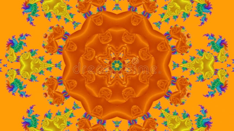 Kaleidoscopic transformations of an abstract multicolored texture stock illustration
