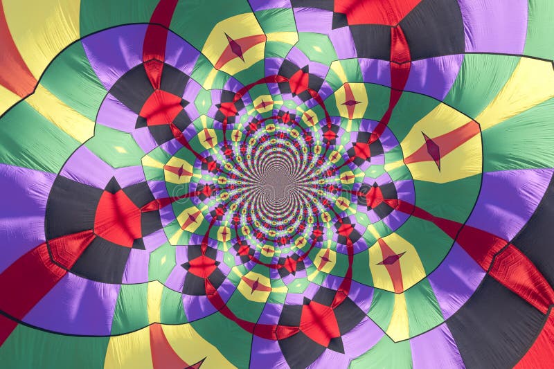 Kaleidoscopic Pattern of a Hot Air Balloon, based on own Reference Image. Kaleidoscopic Pattern of a Hot Air Balloon, based on own Reference Image