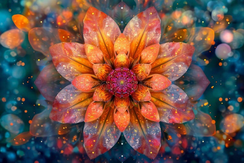 Kaleidoskopisk vortex royaltyfri illustrationer